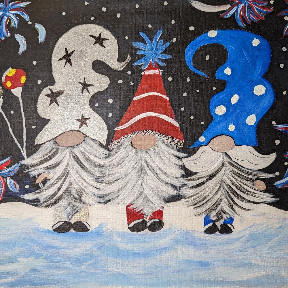 Whimsical Gnome Canvas Art